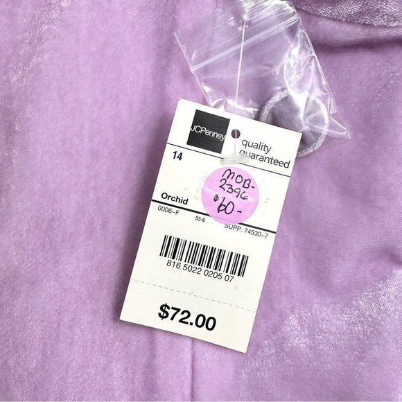 VTG Lavender Velour Tailored Blazer Size 14 Romantic Officecore Soft Glam 90's - Picture 9 of 9